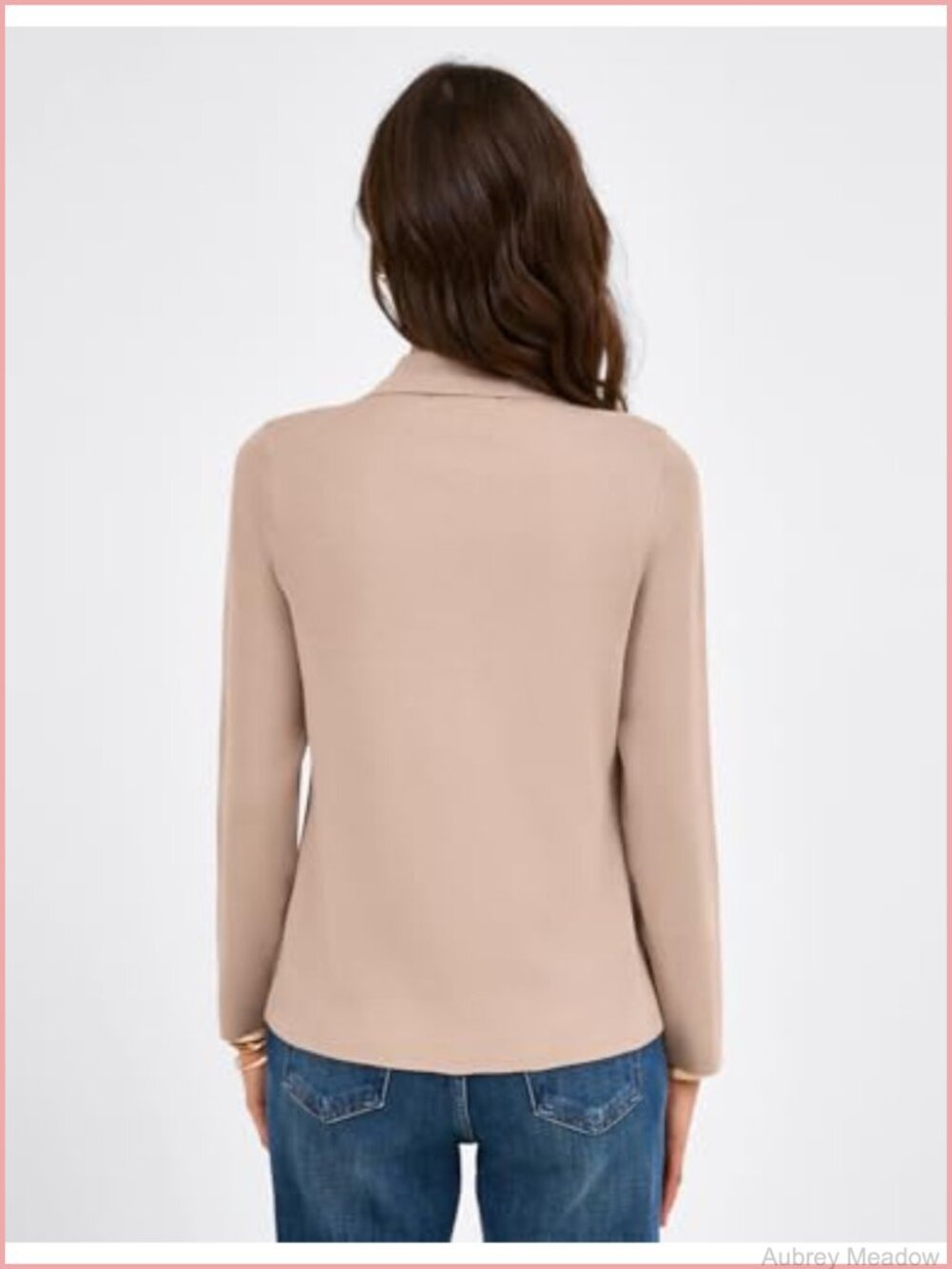 Women's Knit Blazer Cropped Lapel Collar Work Office Cardigan Jacket - Picture 4 of 6